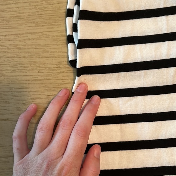 HATCH The Long Body Tank Dress in Black and White Stripe - Size Petite - Picture 9 of 12